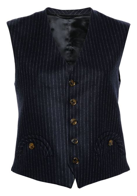 Blue Feral waistcoat Blazé Milano - women